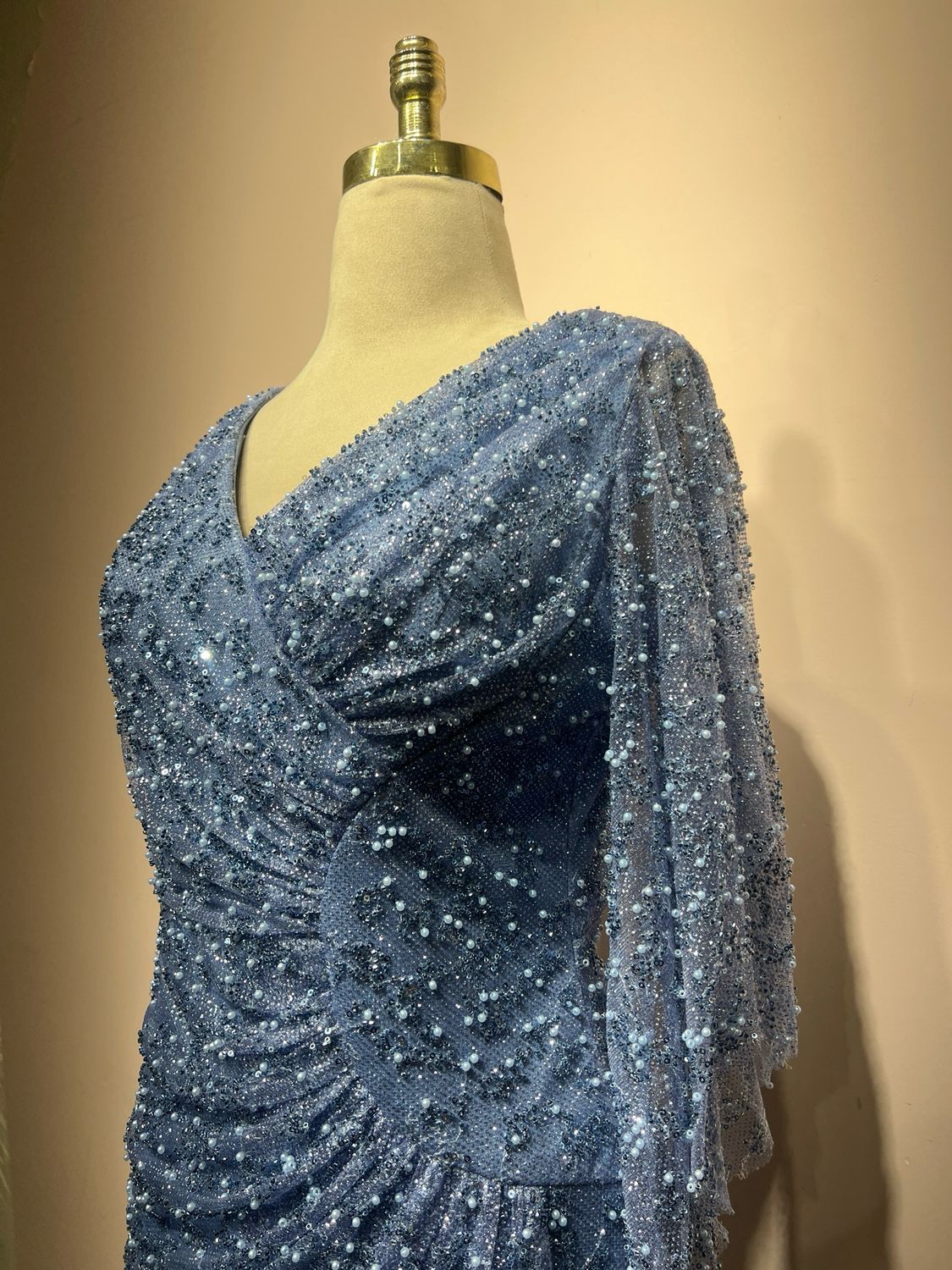 Vestido largo - Azul - talla 44