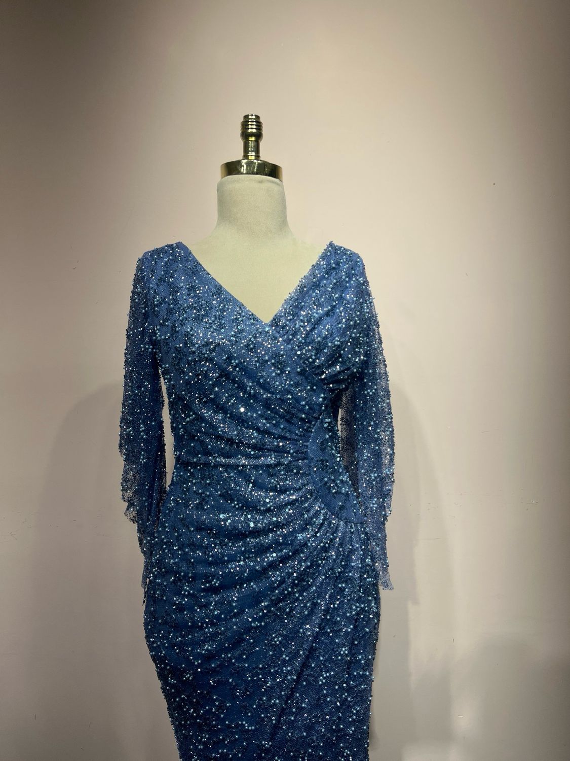 Vestido largo - Azul - talla 44
