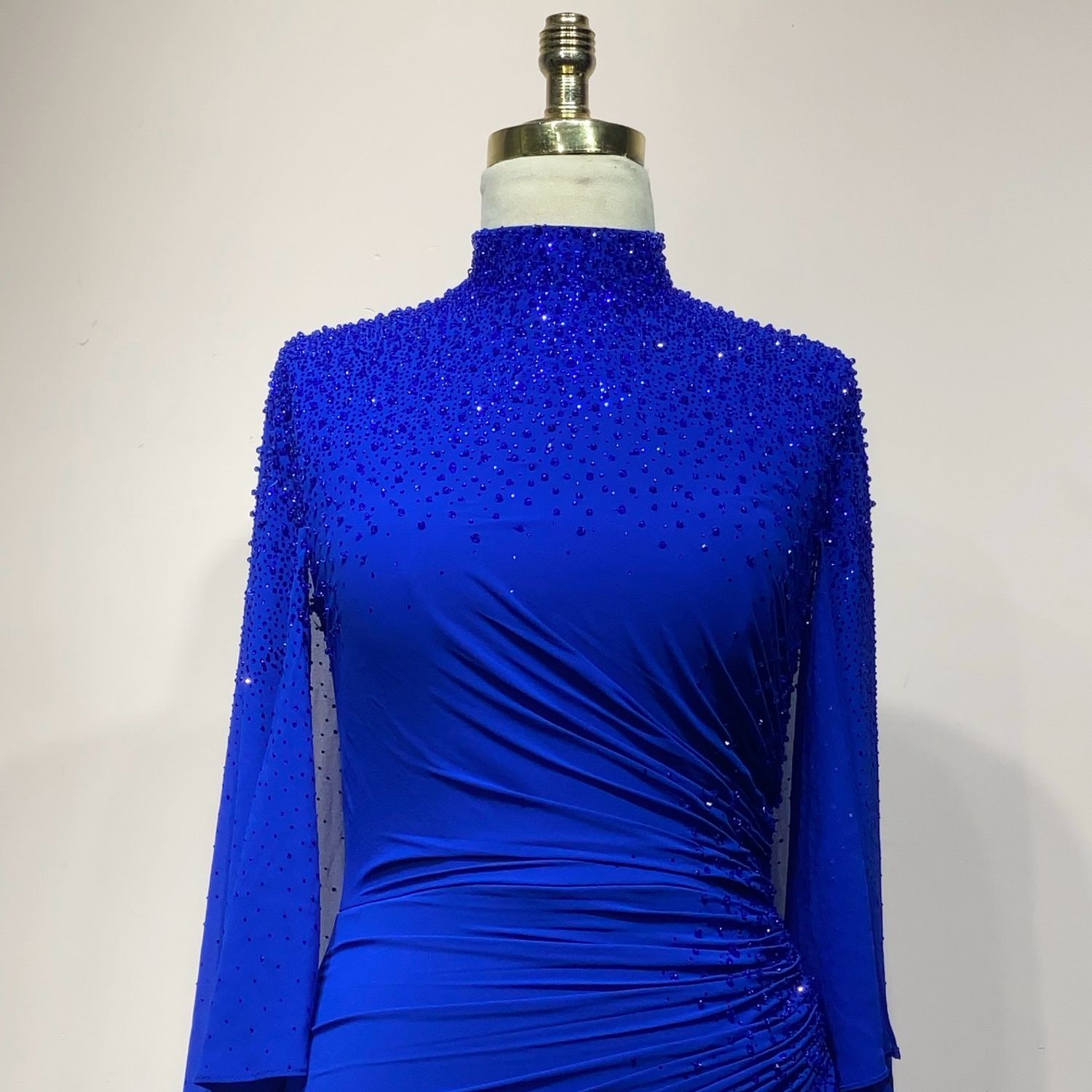 Vestido Largo Color Azul Royal Talla 10