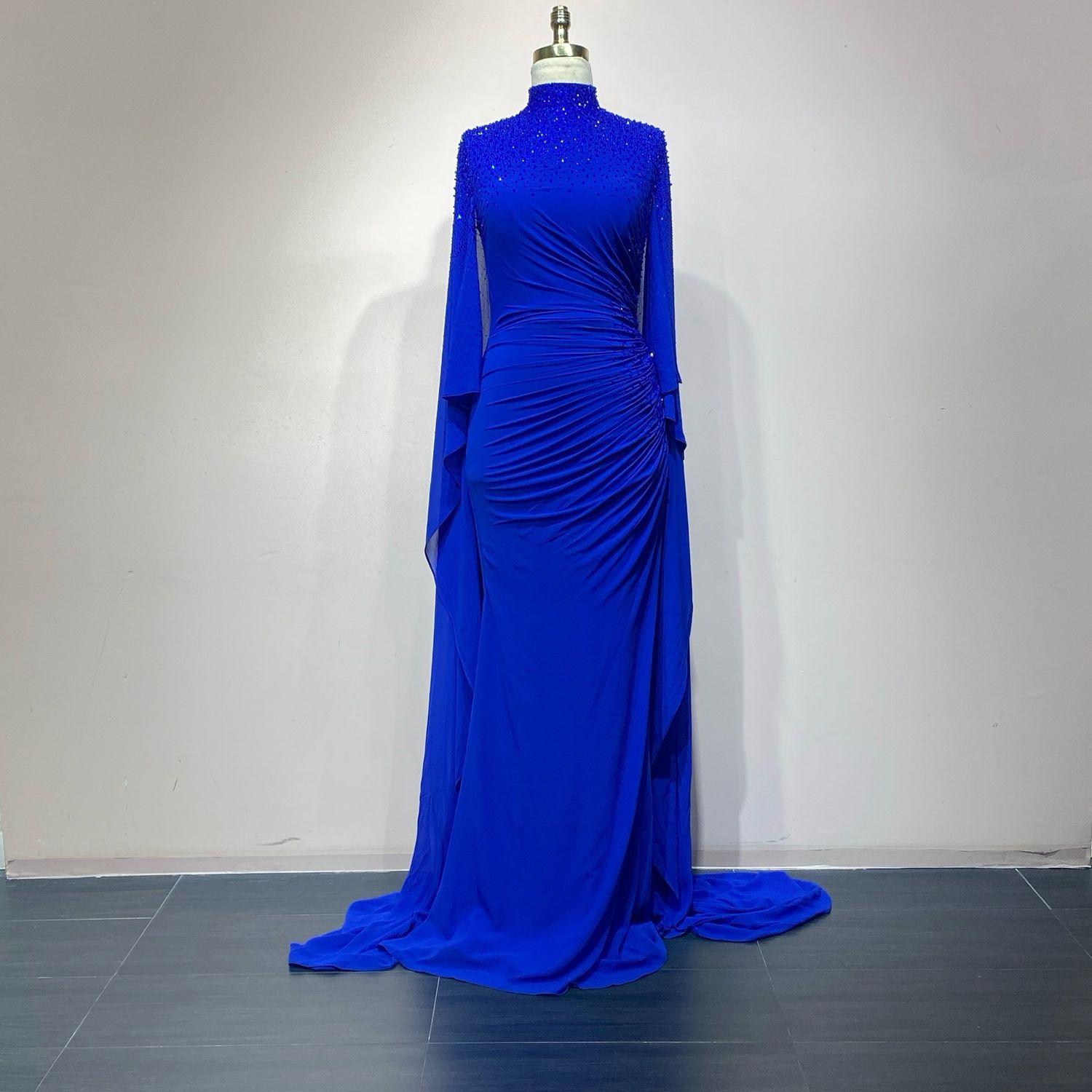 Vestido Largo Color Azul Royal Talla 10