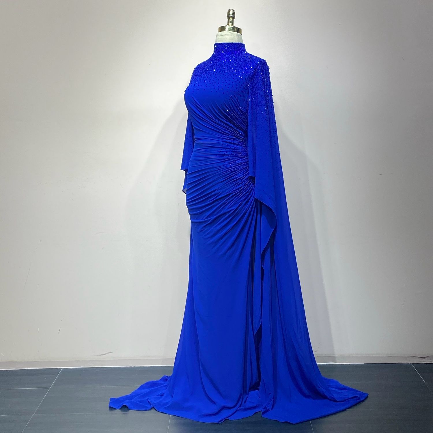Vestido Largo Color Azul Royal Talla 10