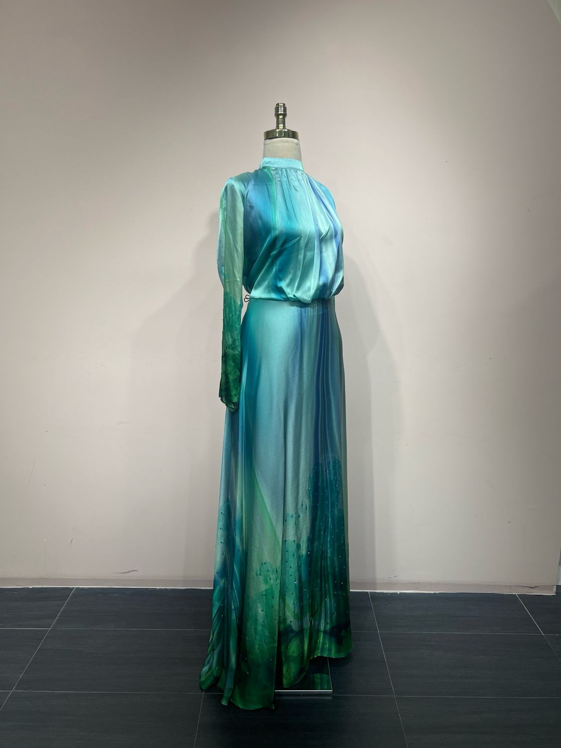Vestido Largo Multicolor Talla 44-46-48-50
