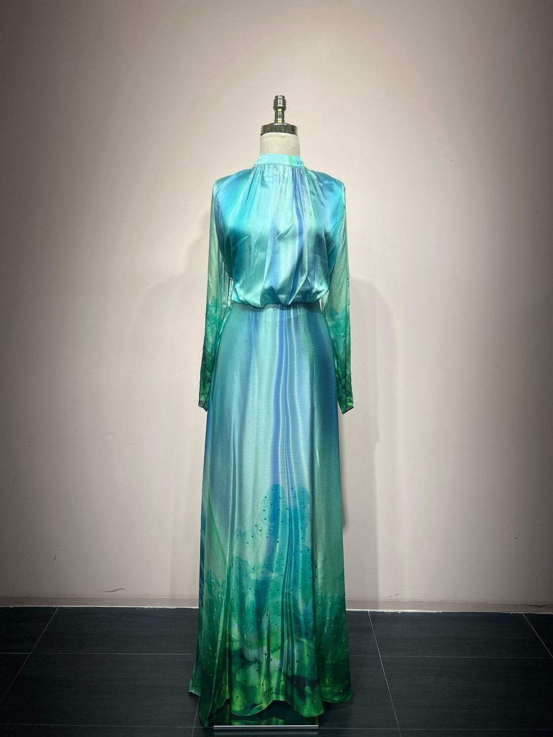 Vestido Largo Multicolor Talla 44-46-48-50