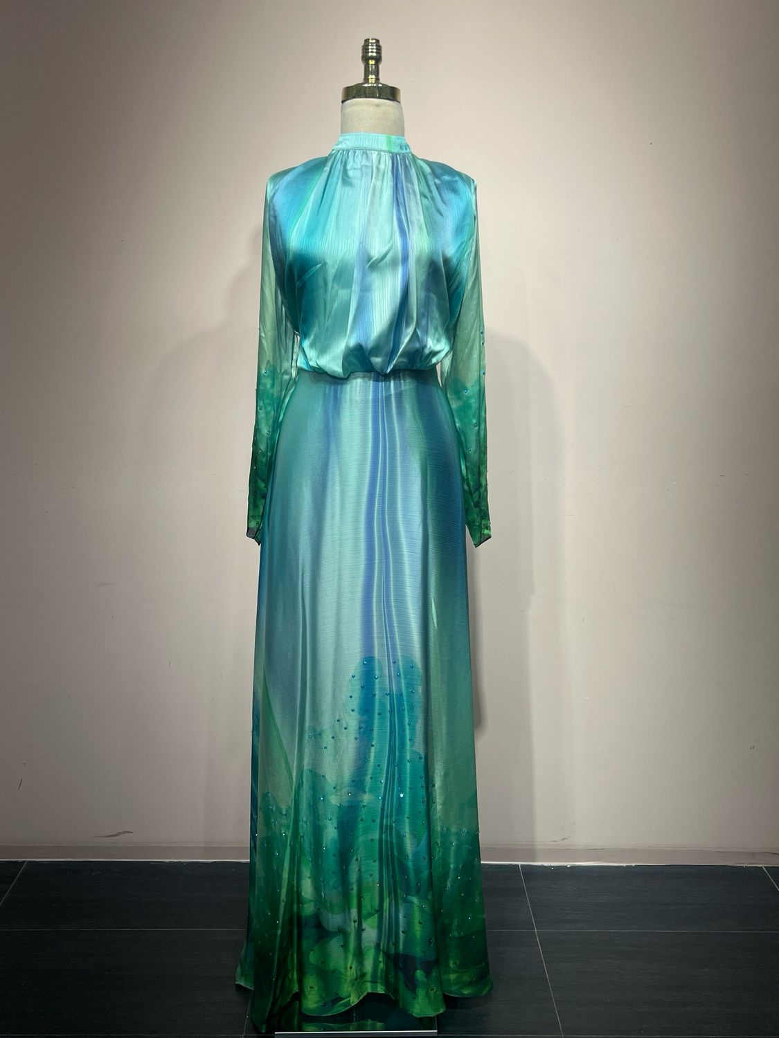 Vestido Largo Multicolor Talla 44-46-48-50