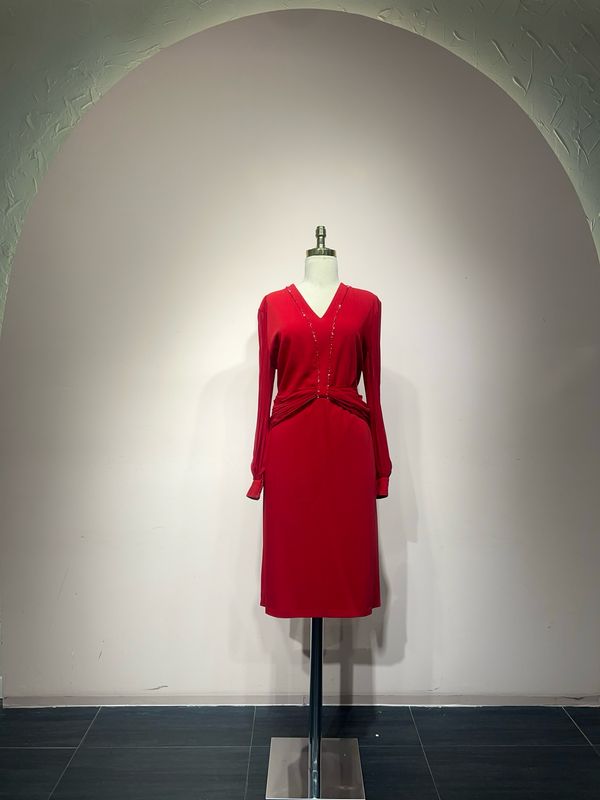Vestido corto - Rojo - talla 46