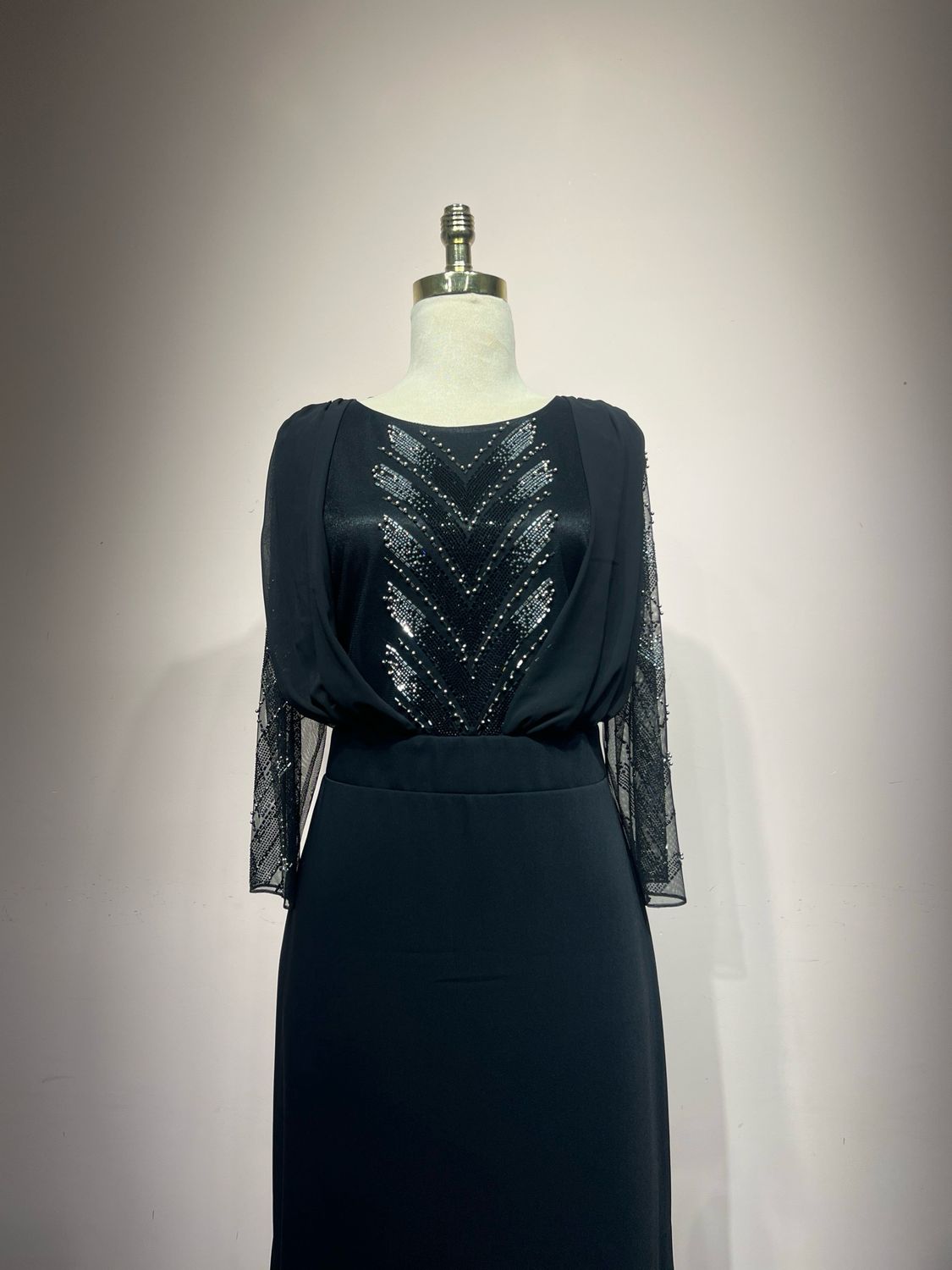 Vestido corto - Negro - talla 46