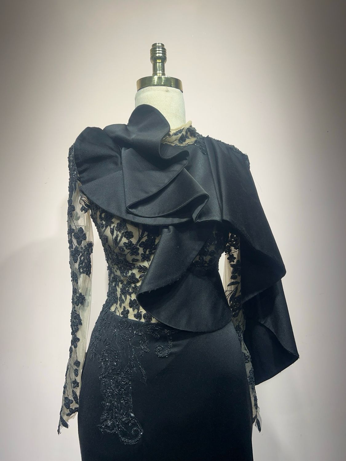 Vestido largo - Negro - talla