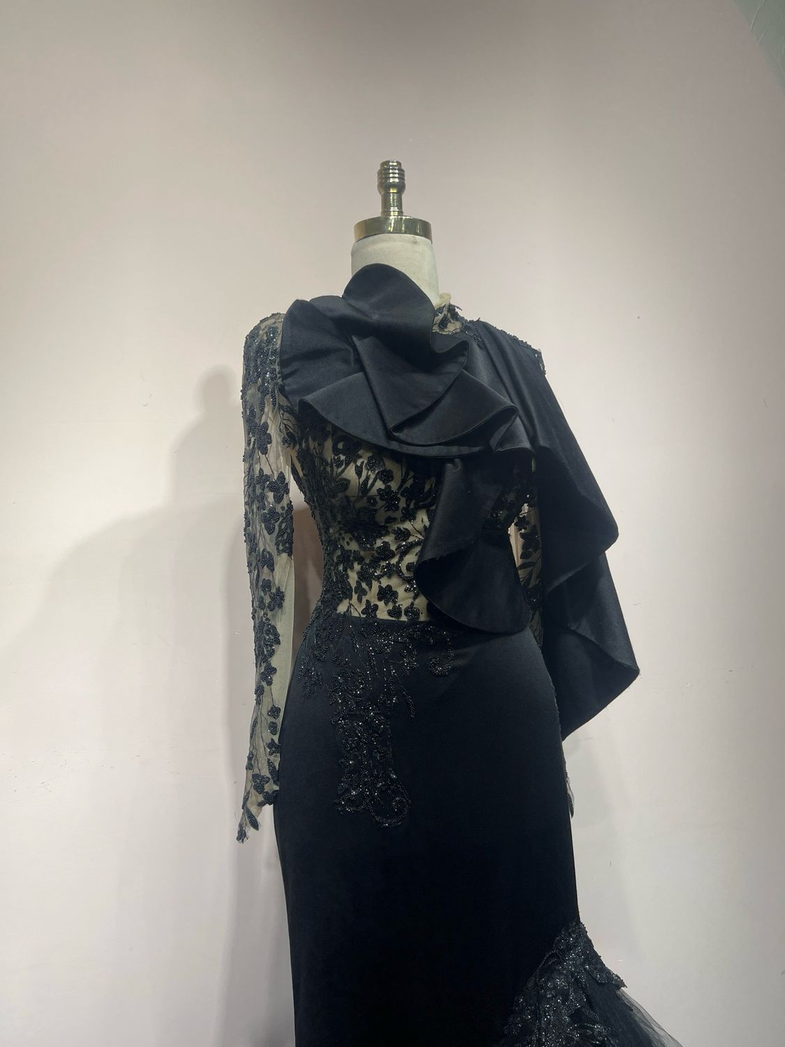 Vestido largo - Negro - talla