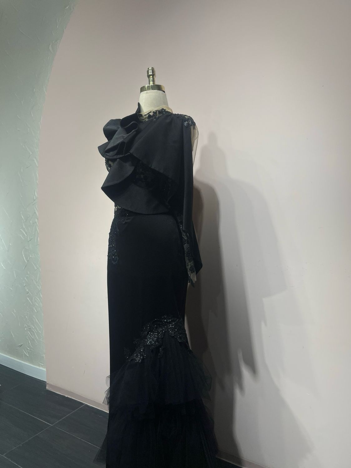 Vestido largo - Negro - talla
