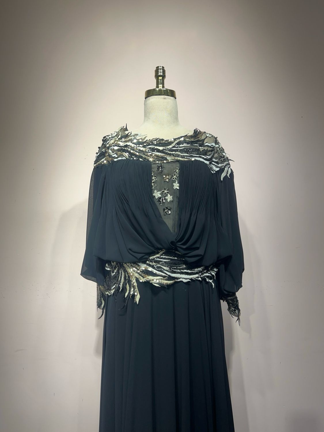 Vestido largo - Negro - talla 40