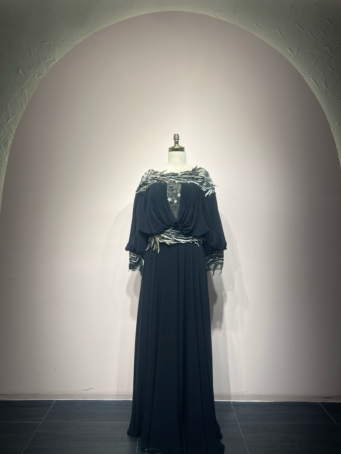 Vestido largo - Negro - talla 40