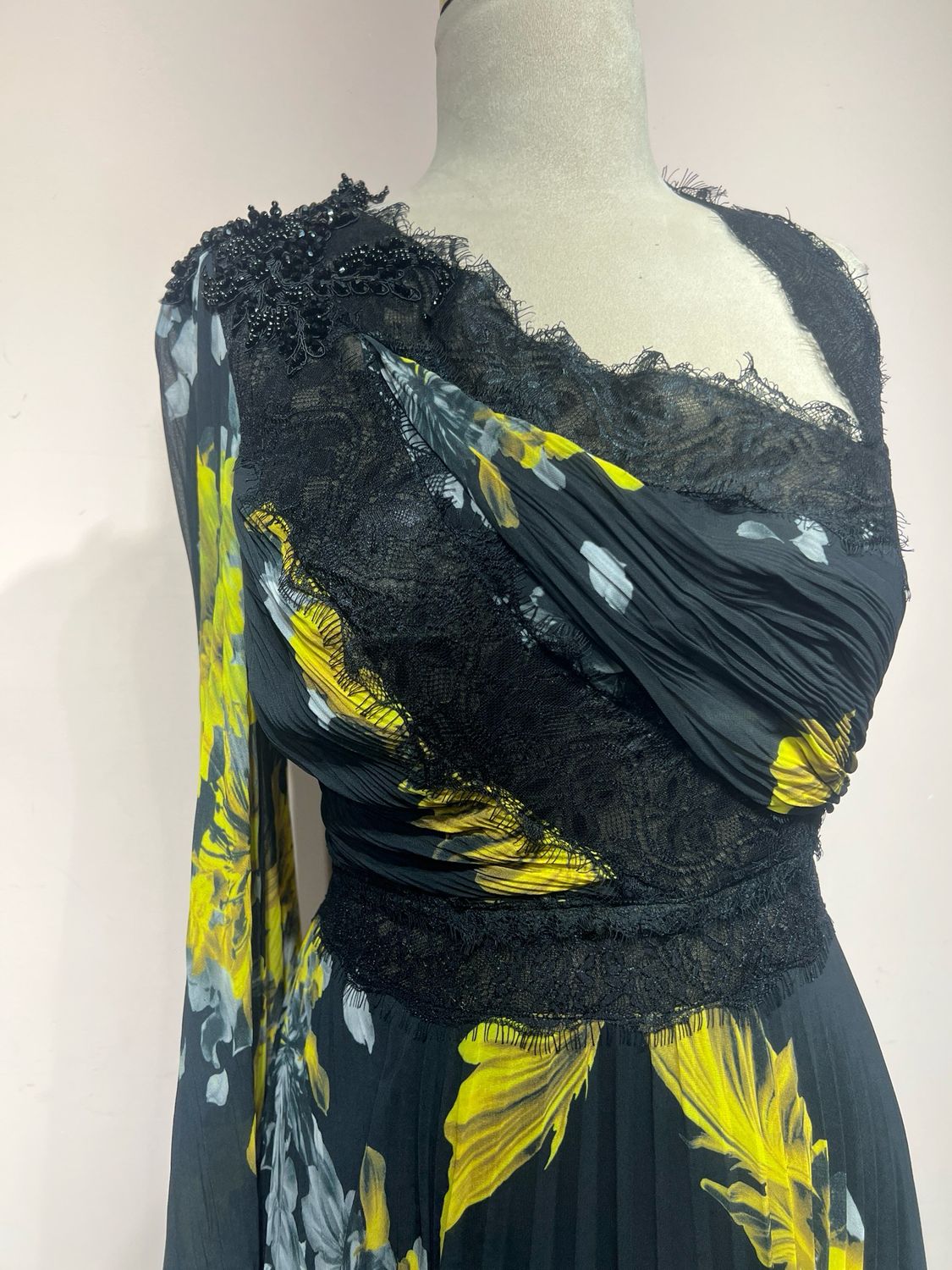 Vestido Largo,	Negro	,Talla	46