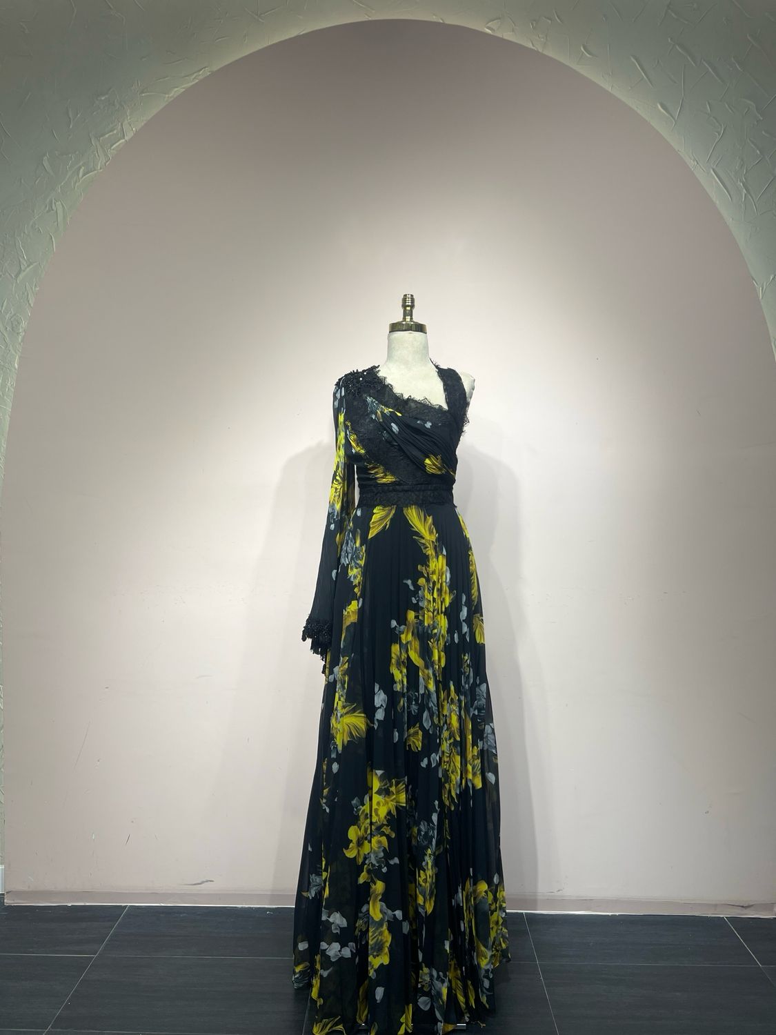 Vestido Largo,	Negro	,Talla	46