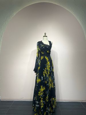 Vestido Largo,	Negro	,Talla	46