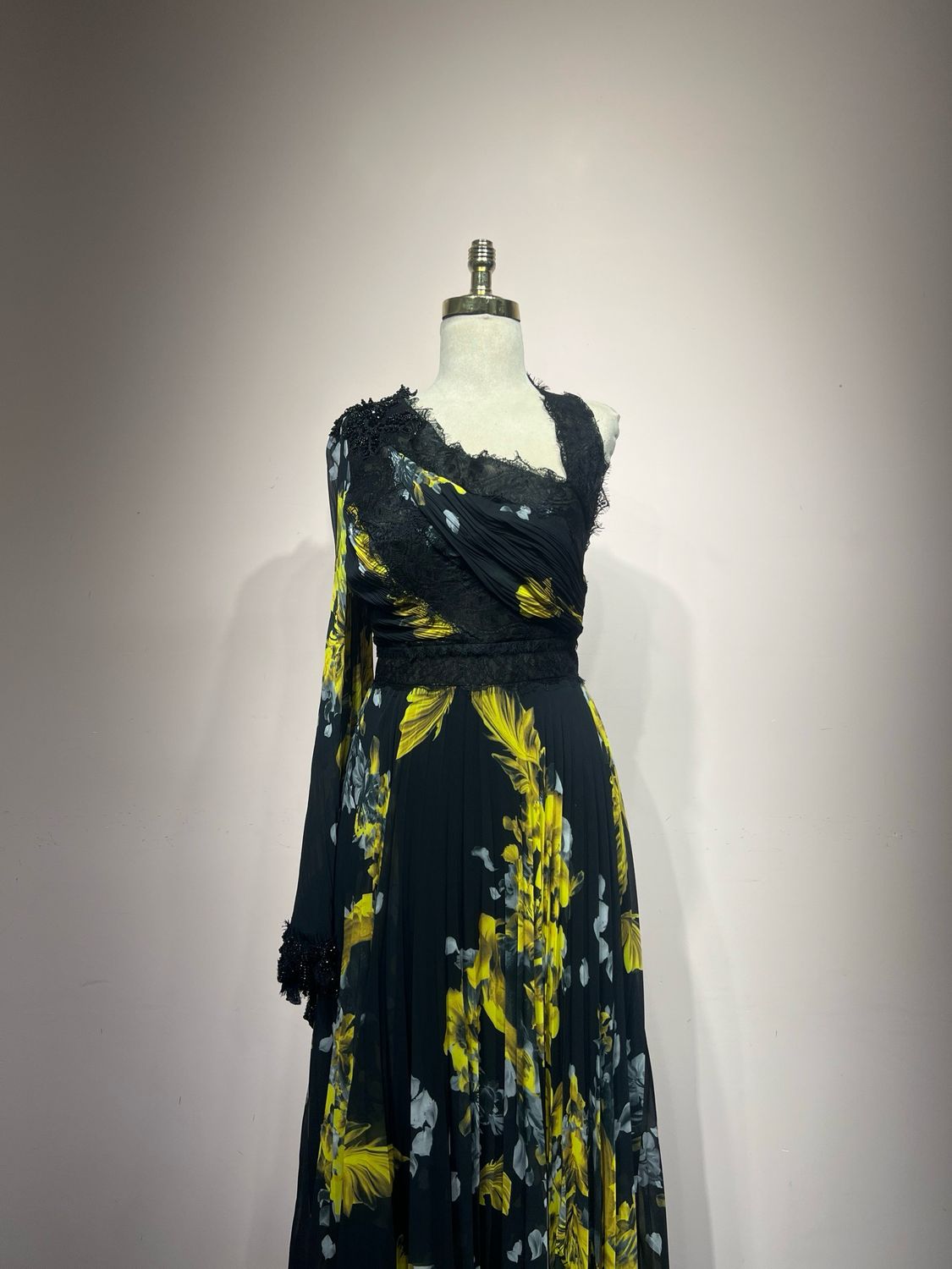 Vestido Largo,	Negro	,Talla	46