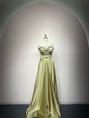 Vestido largo - Dorado - talla 44