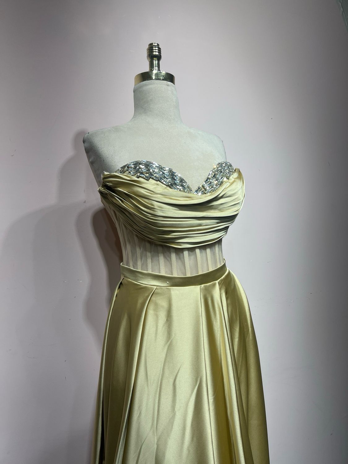 Vestido largo - Dorado - talla 44