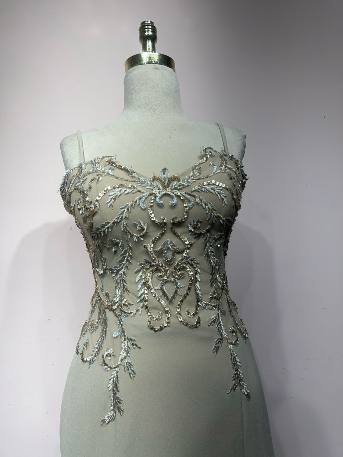 Vestido largo - Beige - talla 40