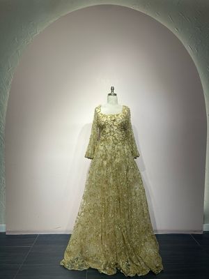 Vestido largo - Gold - talla 42