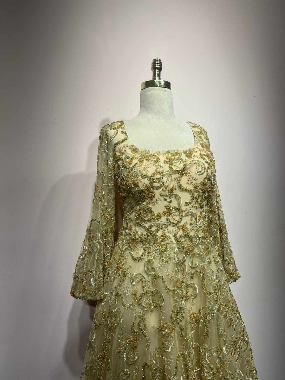 Vestido largo - Gold - talla 42
