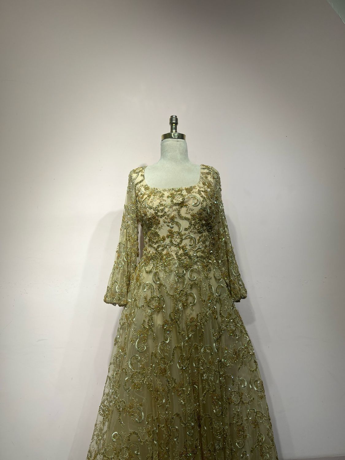 Vestido largo - Gold - talla 42