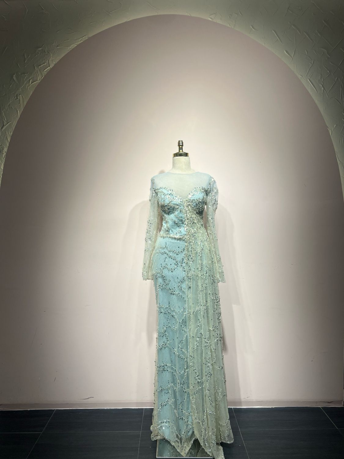 Vestido largo - Verde menta - talla 42