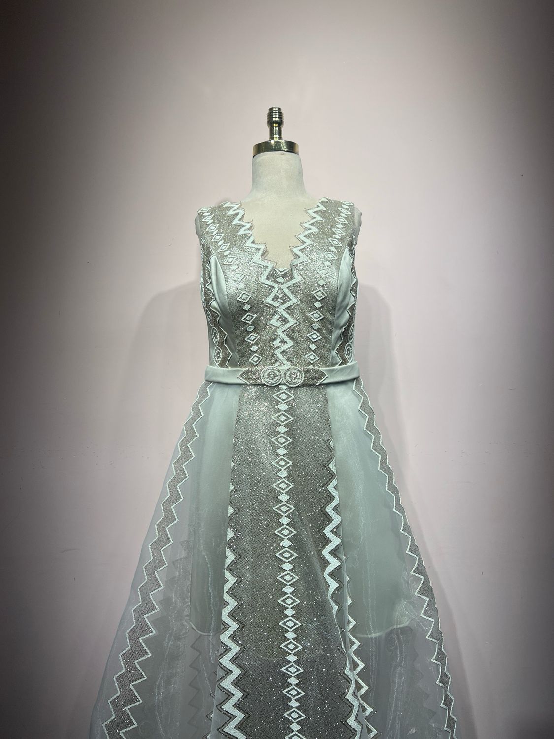 Vestido largo - Crema - Talla 46