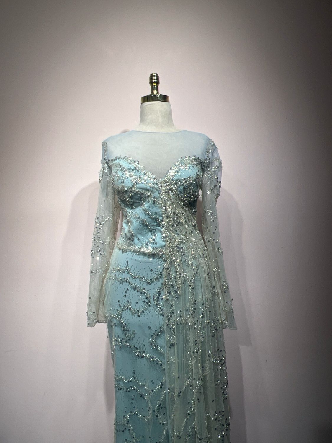Vestido largo - Verde menta - talla 42