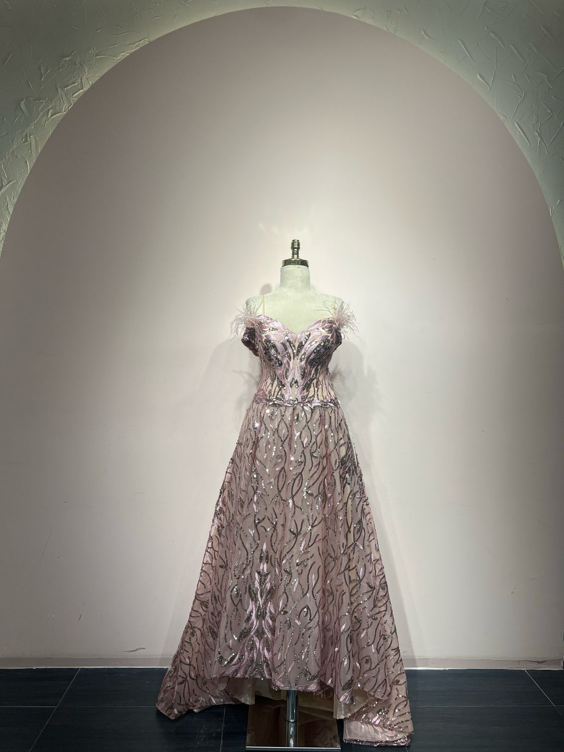 Vestido largo - Rosado - talla 42