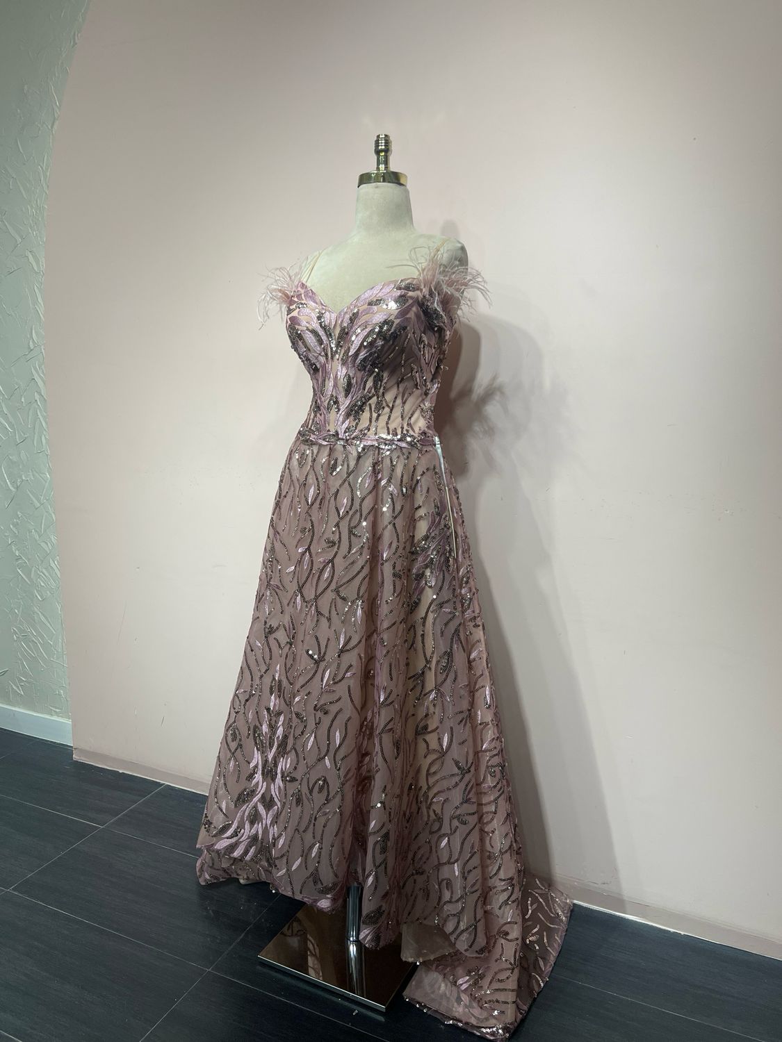 Vestido largo - Rosado - talla 42
