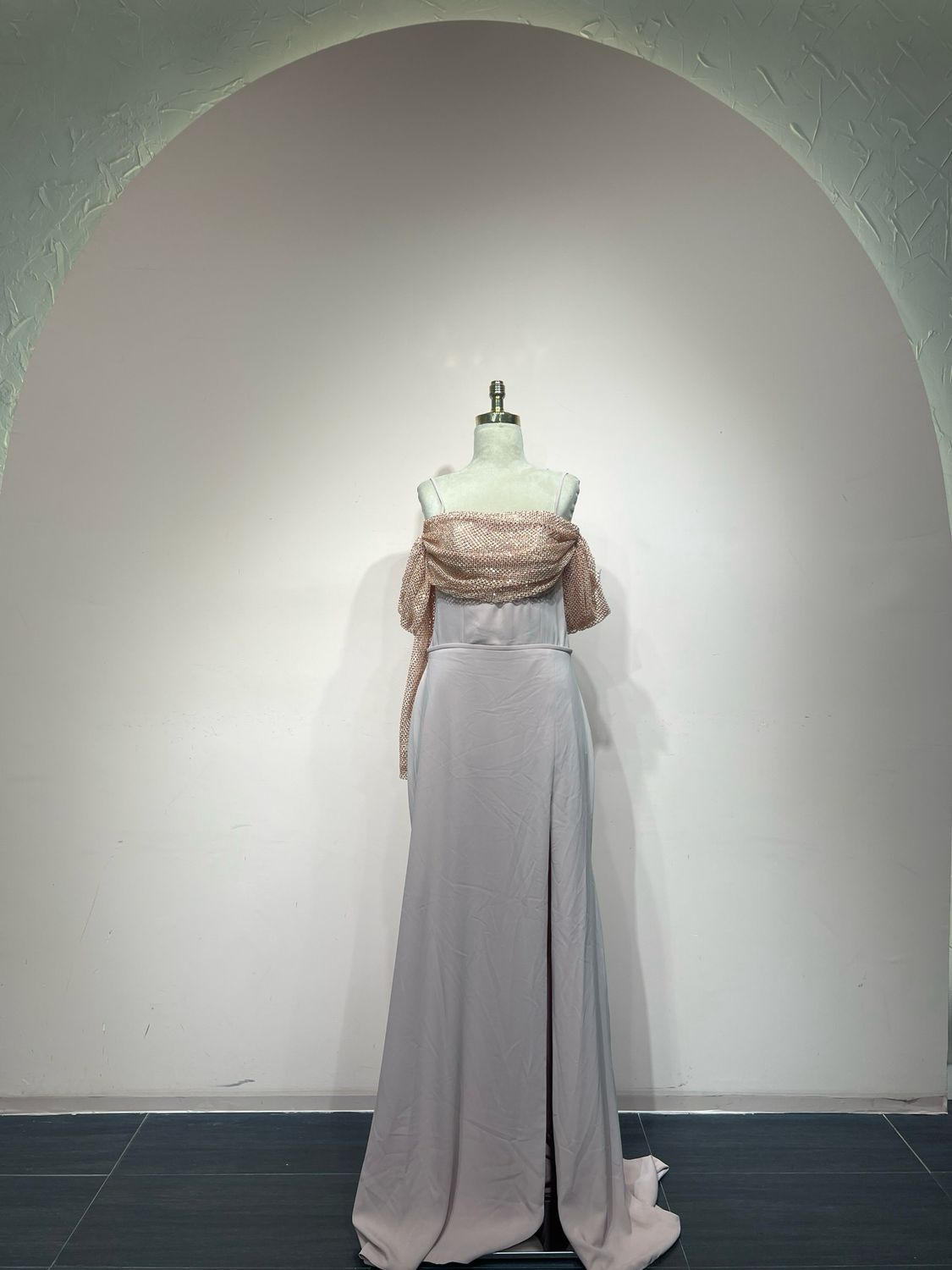 Vestido largo, Rosado, talla 44