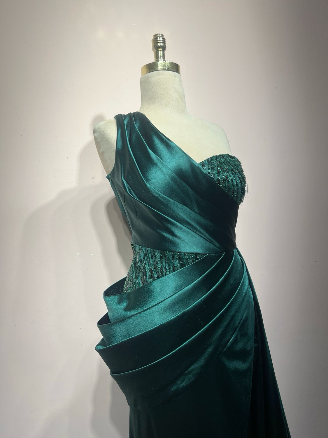 Vestido largo, Verde, talla 42