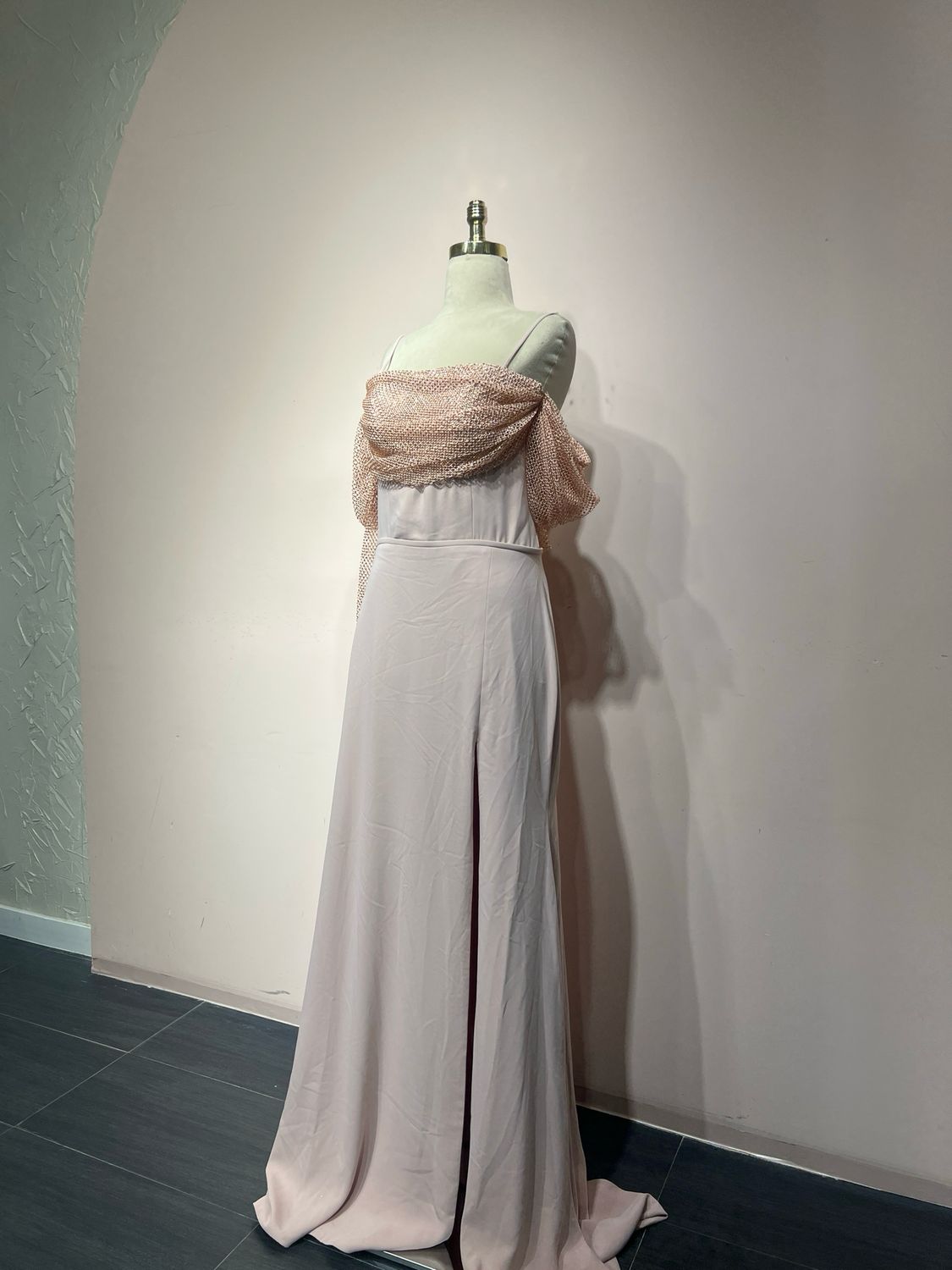 Vestido largo, Rosado, talla 44