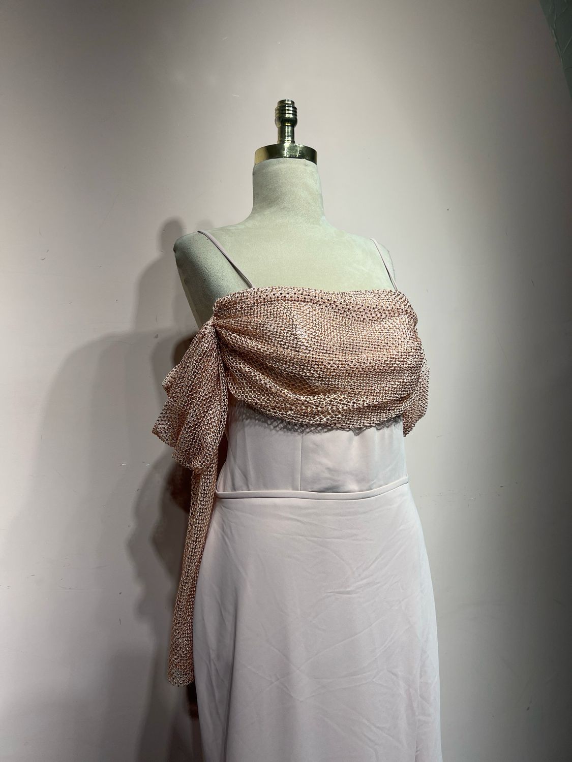 Vestido largo, Rosado, talla 44