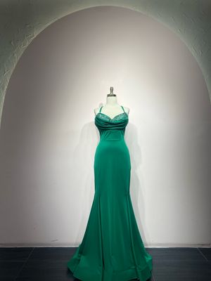 Vestido largo, Verde, talla 40