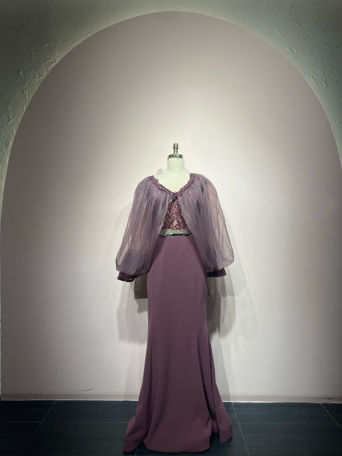 Vestido largo, Morado, talla 52