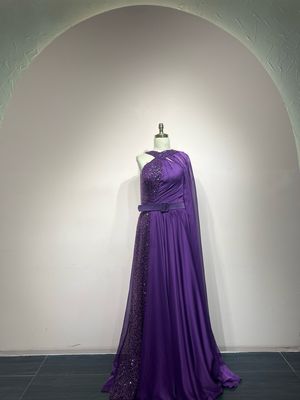 Vestido largo, Morado, talla 44