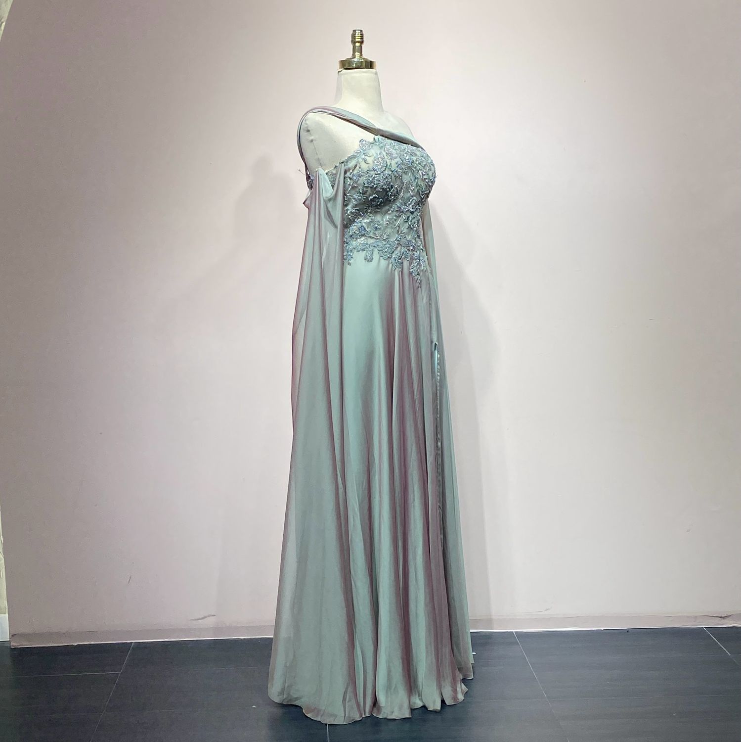 Vestido Largo, Tornasol, Talla 42/ 10