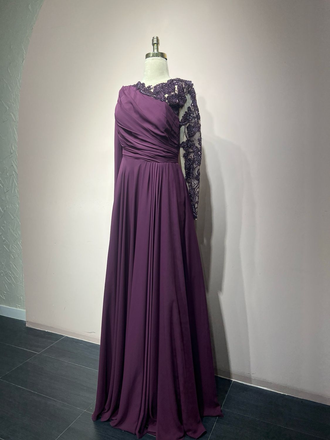 Vestido largo, Morado, Talla 44