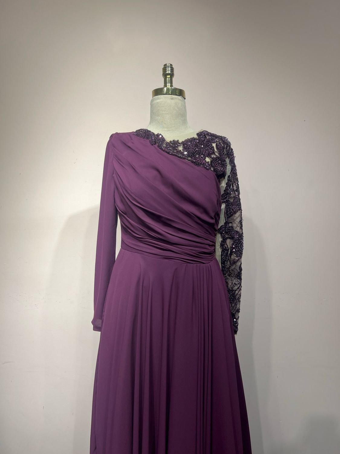 Vestido largo, Morado, Talla 44