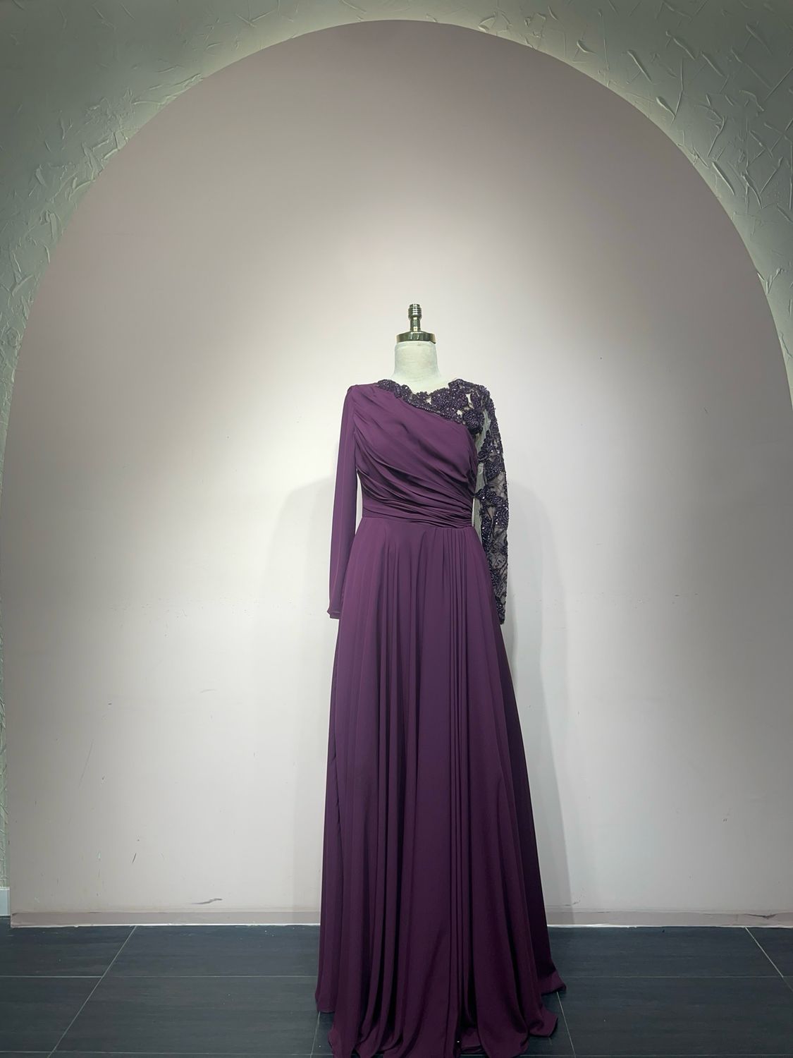 Vestido largo, Morado, Talla 44
