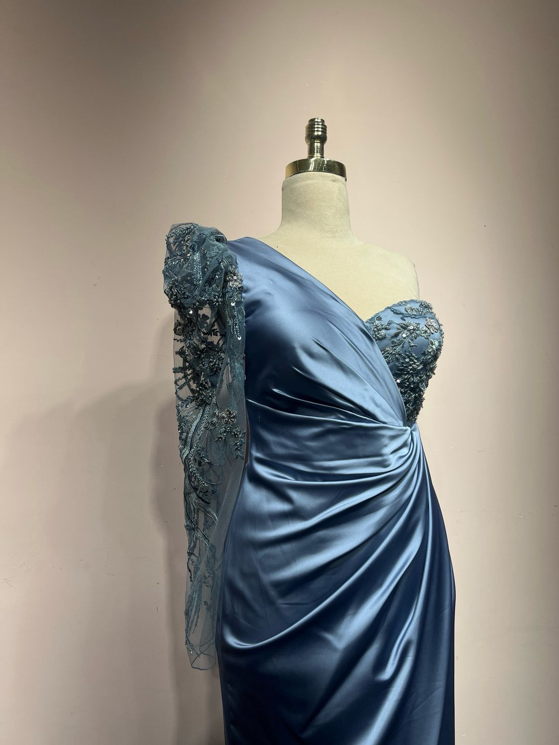 Vestido largo, Índigo, Talla 44