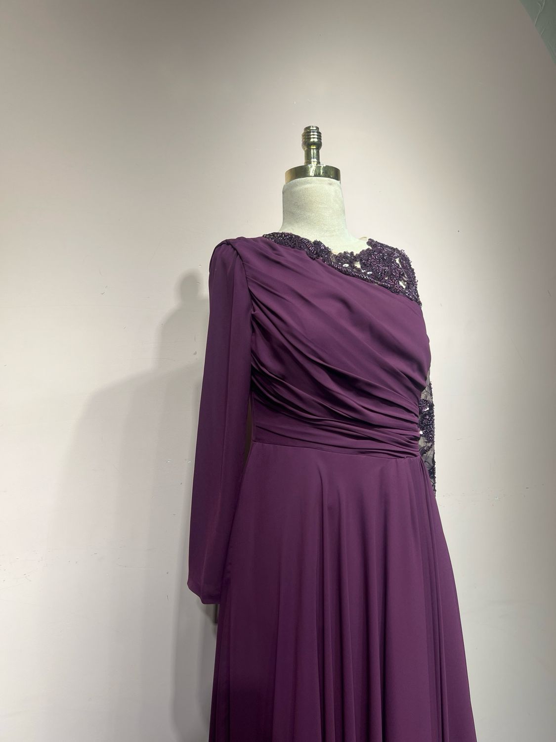 Vestido largo, Morado, Talla 44