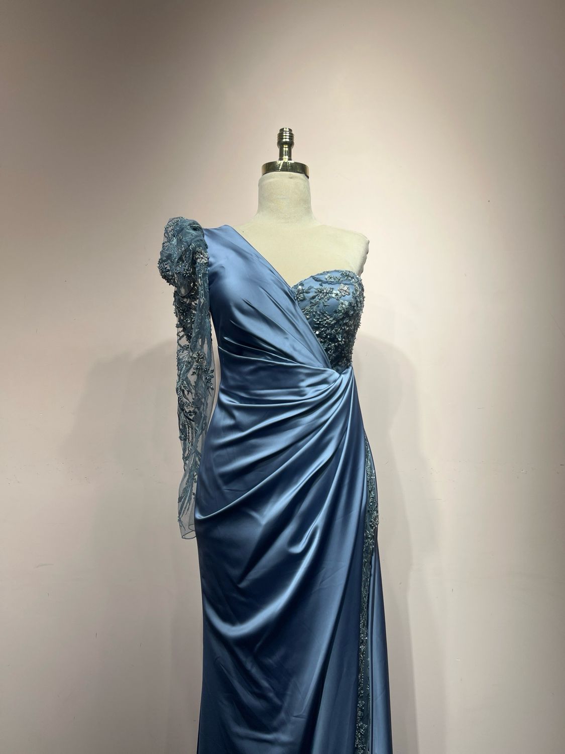 Vestido largo, Índigo, Talla 44