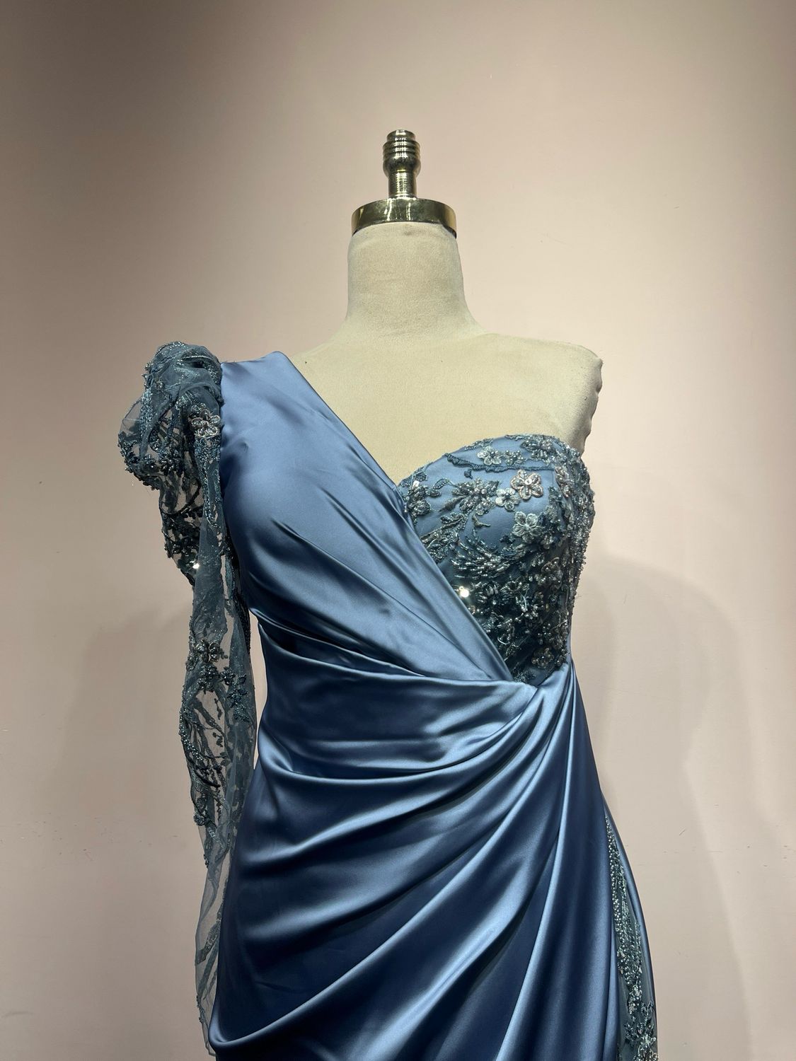 Vestido largo, Índigo, Talla 44