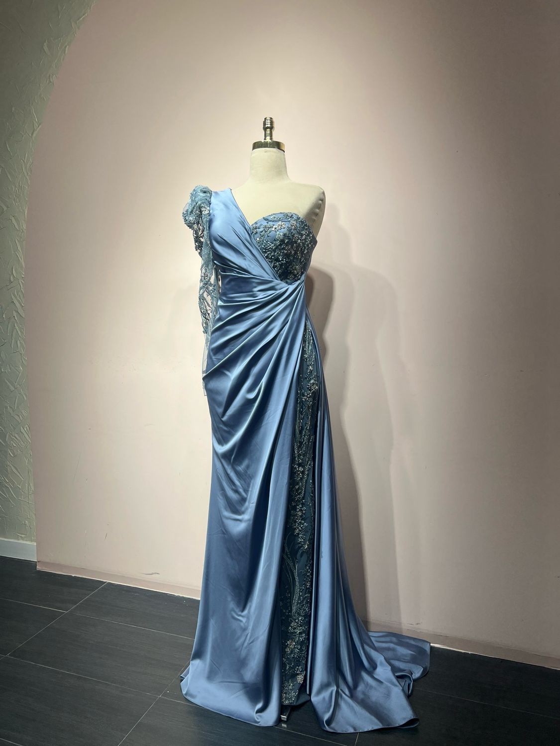Vestido largo, Índigo, Talla 44