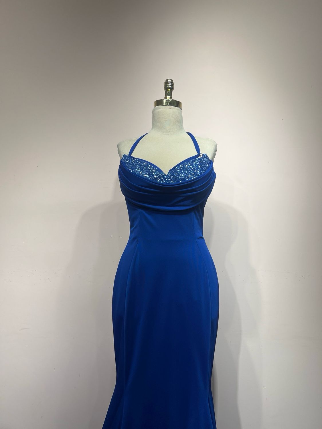 Vestido largo, Azul, Talla 42
