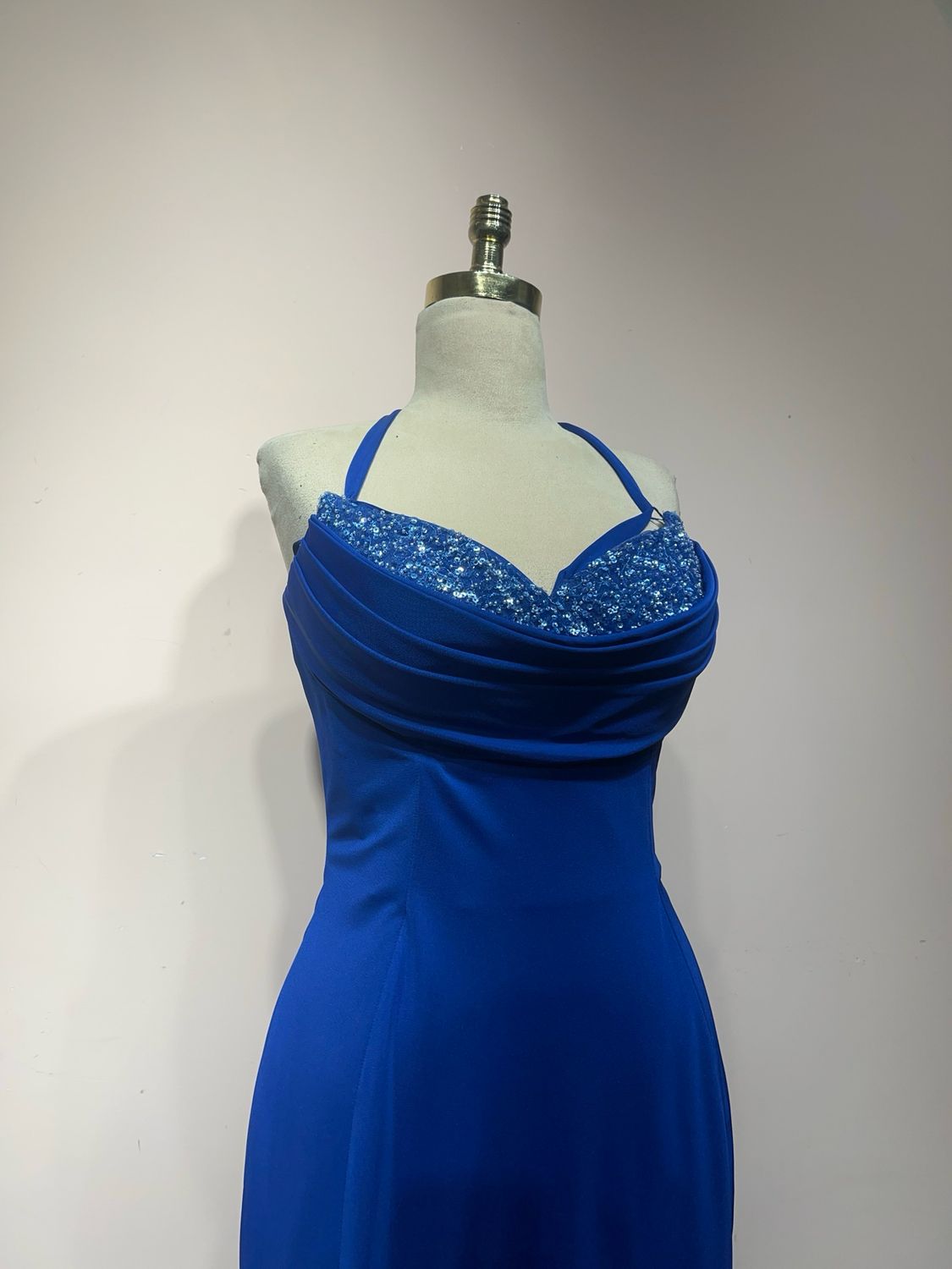Vestido largo, Azul, Talla 42