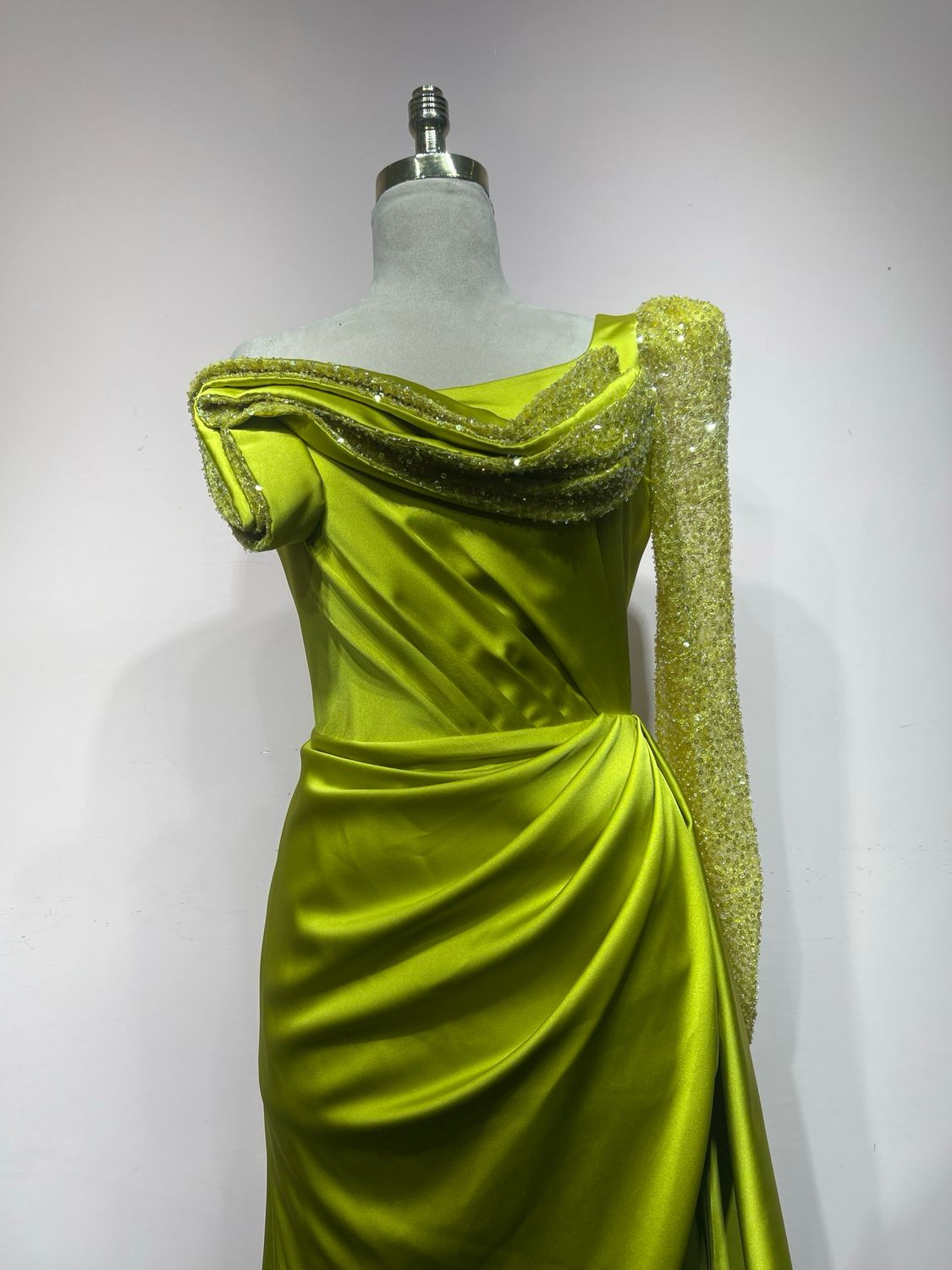 Vestido largo, Verde, Talla 44