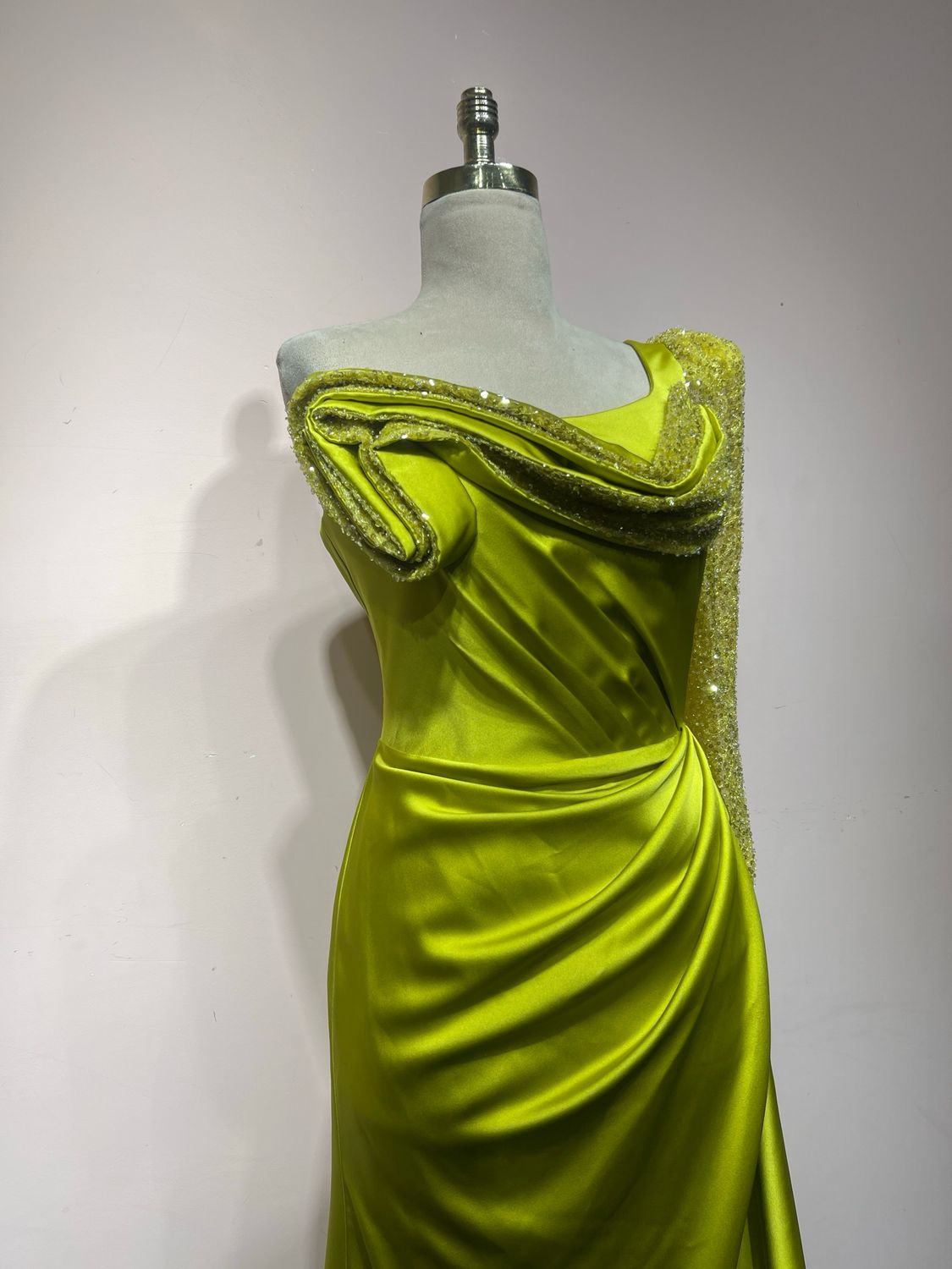 Vestido largo, Verde, Talla 44